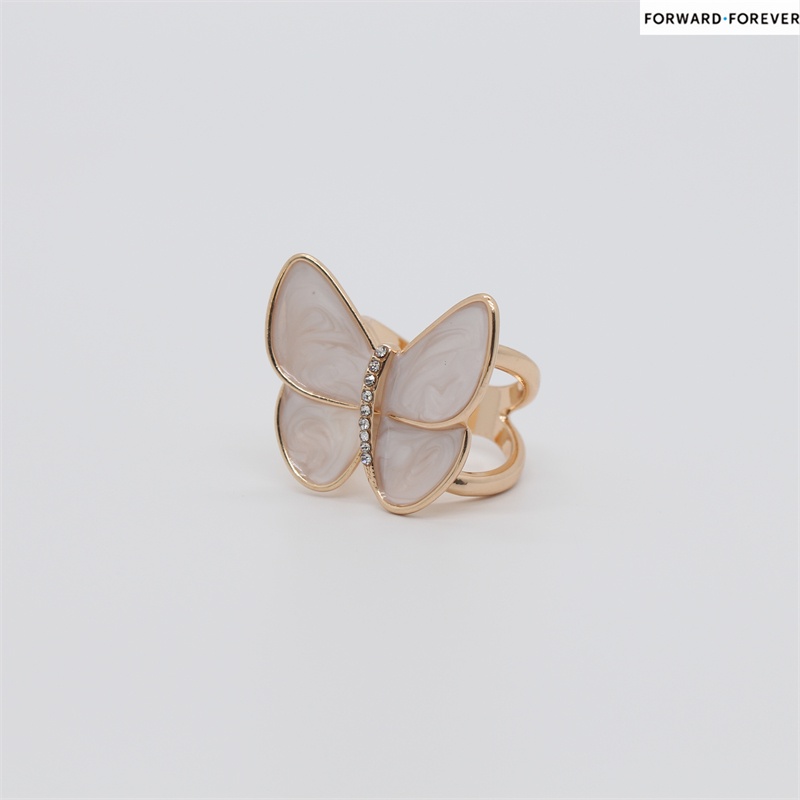 Bros Bentuk butterfly drop Aksen Kristal Bahan alloy Untuk Wanita