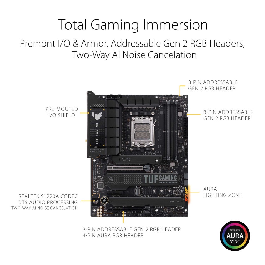 ASUS TUF GAMING X670E-PLUS WIFI | Motherboard AMD DDR5 X670 ATX AM5