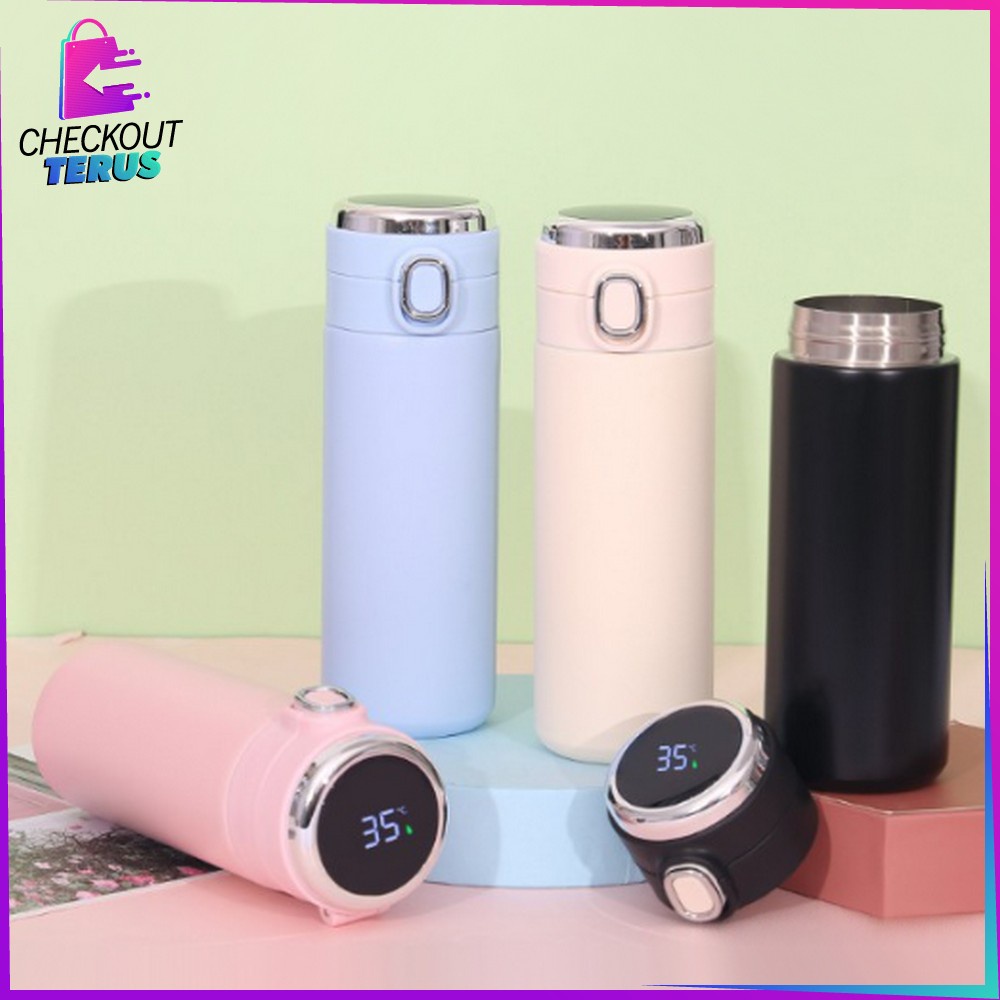 CT C720 Termos Air Panas Portabel 420ML Botol Minum Vacuum Flask Digital Led Display Temperatur Thermos Tumbler Import