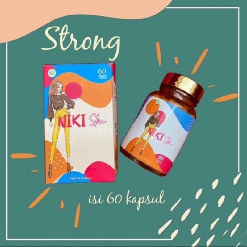 NIKITA SLIM EXTRA STRONG NIKITA MIRZANI 100% ASLI ORIGINAL ISI 60 KAPSUL OBAT PELANGSING BADAN AMPUH