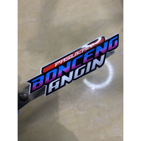 STIKER BONCENG ANGIN