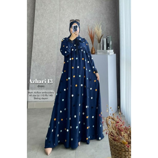 Dress  Wanita Azhari 13 Airflow Embroidery