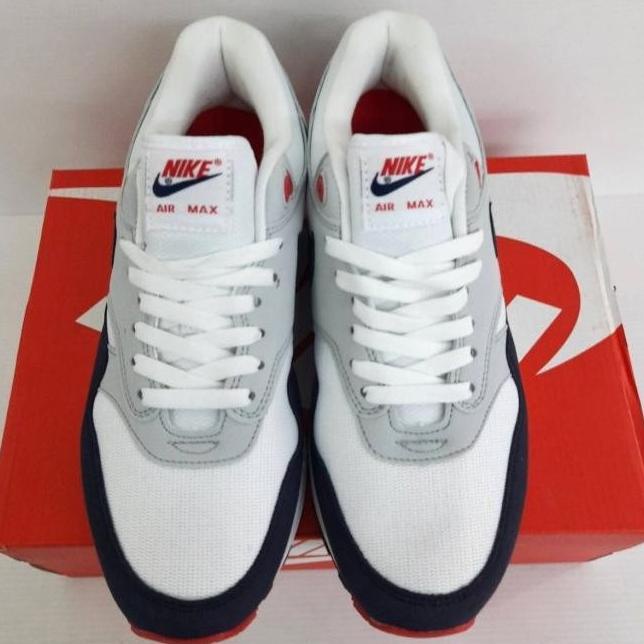 Sepatu Nike Airmax 1 White Dark Grey Obsidian 100% Bnib Free Kaos Kaki Usaidone