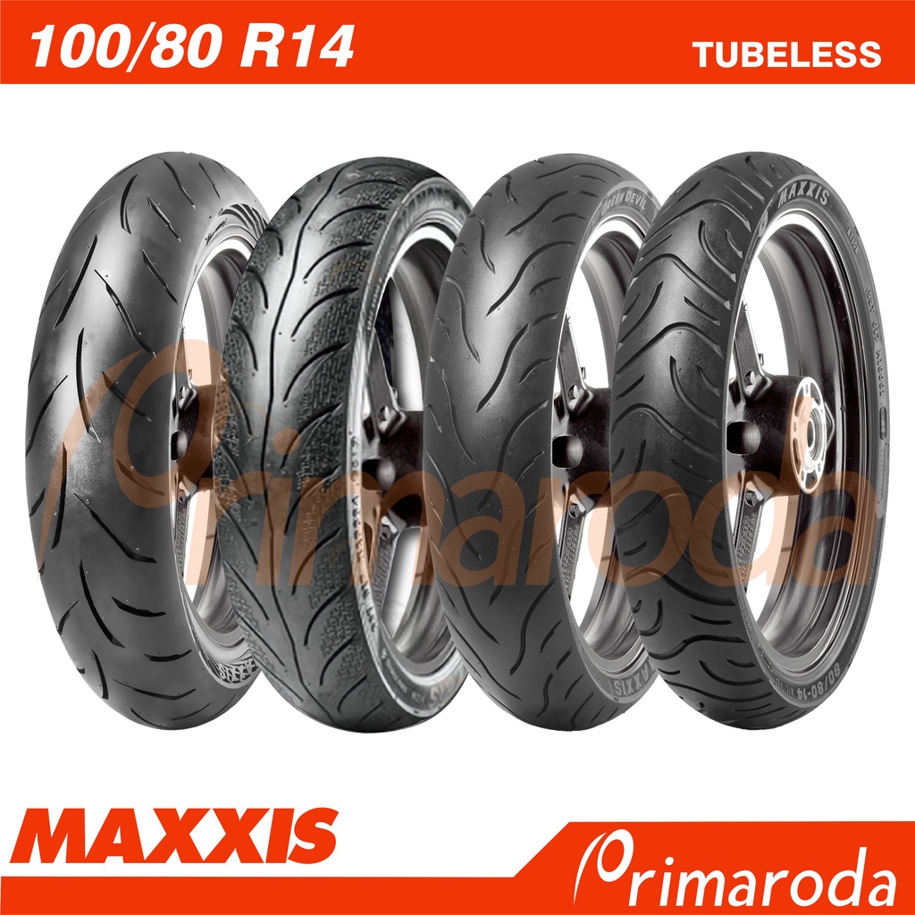 Ban Belakang Yamaha Fino 125 2018-2022 Tubeless MAXXIS 100/80 Ring 14