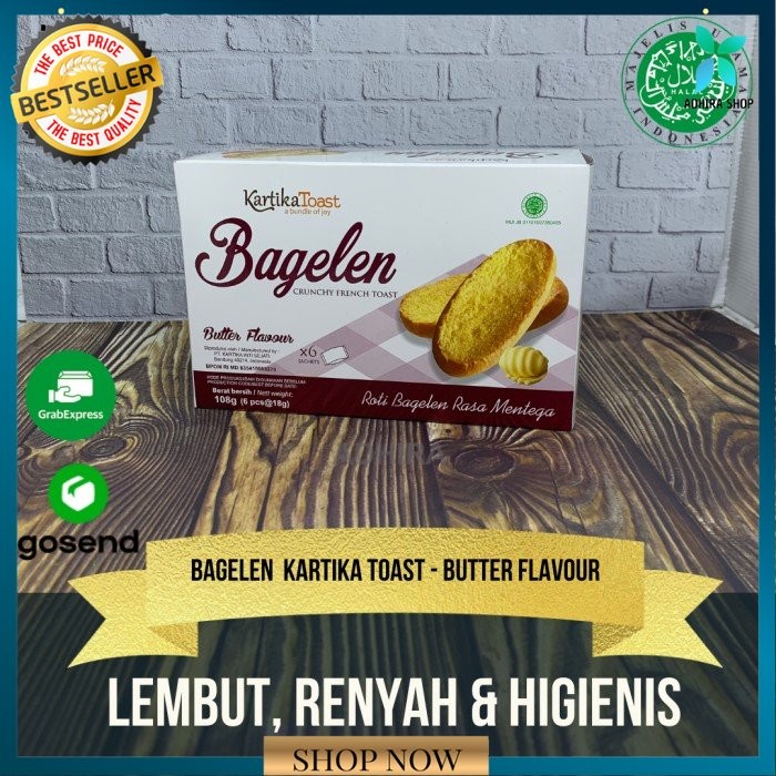 

Bagelen Kartika Toast 1 Dus 6 Sachet Rasa Butter Flavour Bagelan