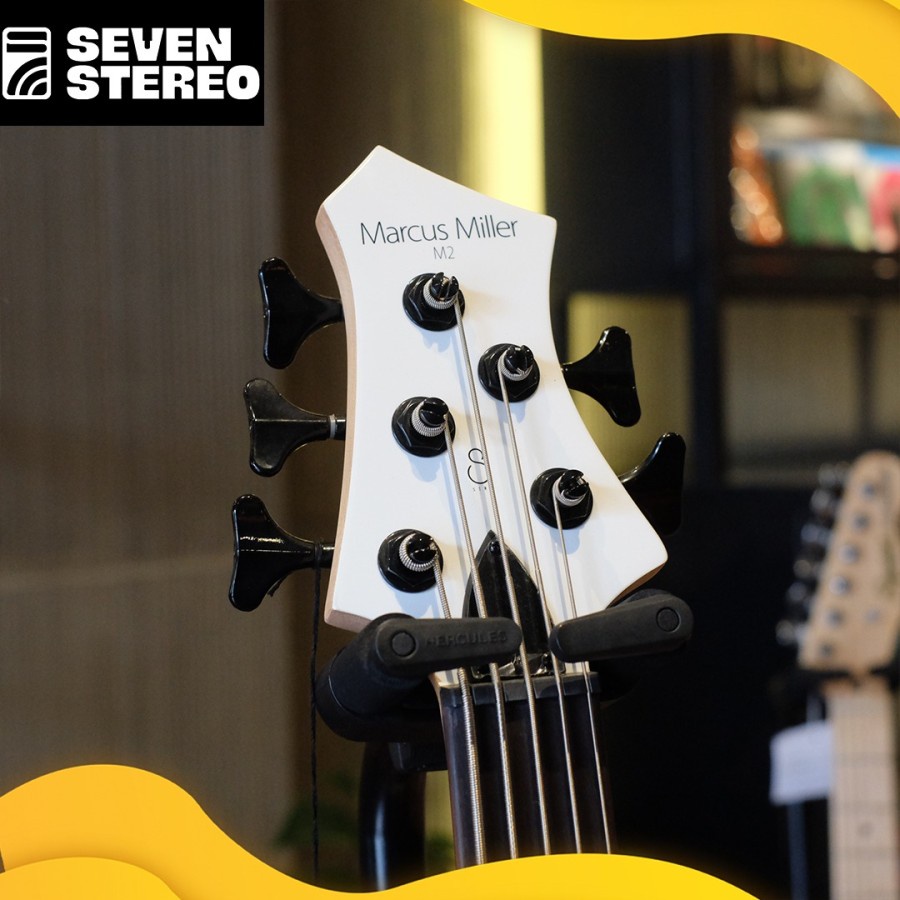 Sire M2 5 String Bass White 2nd Gen