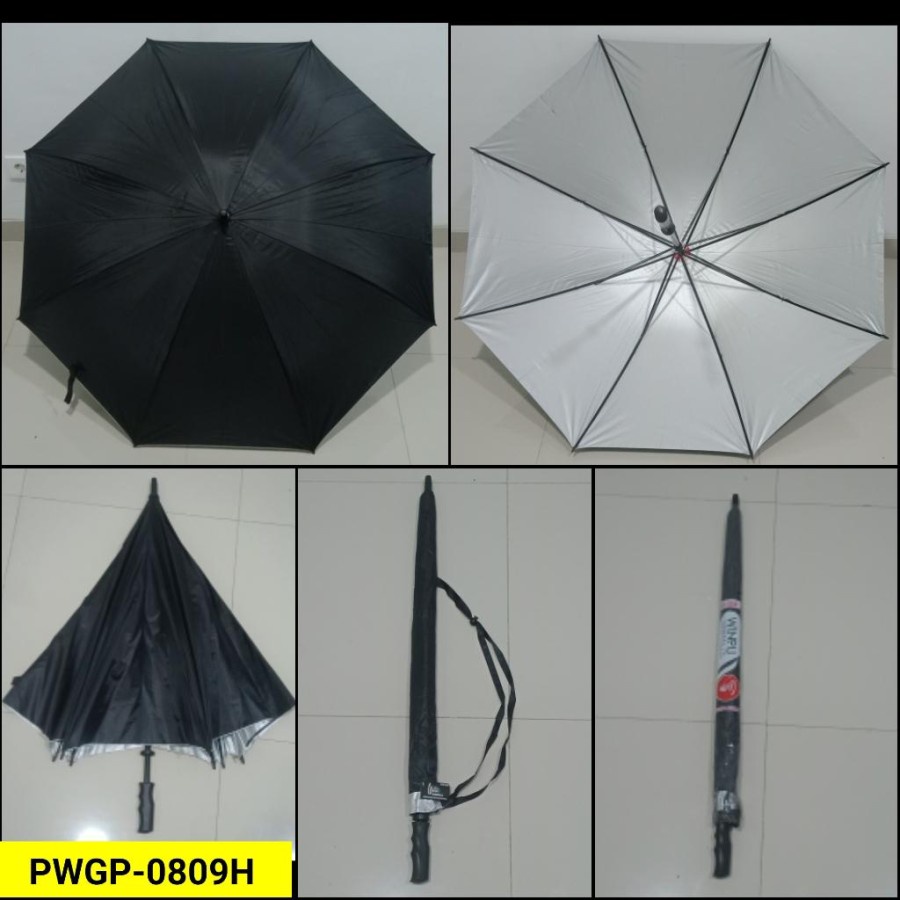 JOPE UMBRELLA - Payung Golf Promosi Warna Polos Ukuran Jumbo + Sarung Kain Premium Export Quality WP 0809
