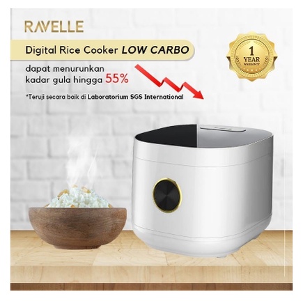 Rice Cooker Magicom Multicooker Ravelle Digital Low Carbo 3 Ltr