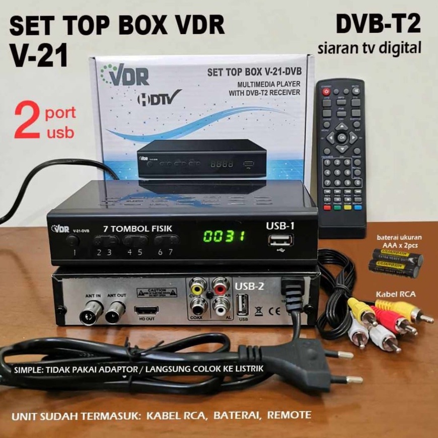 Set Top Box VDR V-21 DVB-T2