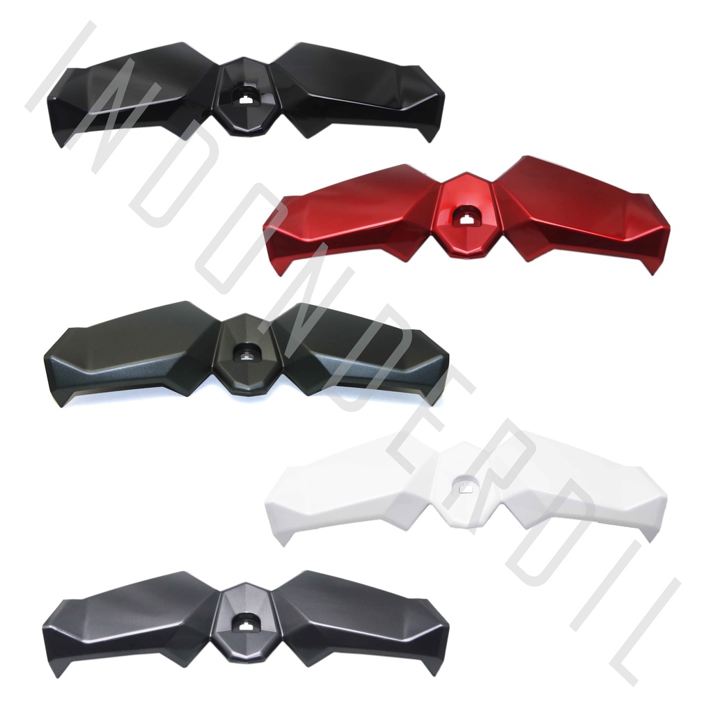 Rak-Laci-Cover Inner-Upper-Atas Kupu-Kupu-Kelelawar Tempat-Kantong Minum-Barang Pelindung Dalam Kaki-Legshield Dek Kunci Kontak Merk Win Vario 125-150 eSP LED K60-K59 2015-2016-2017 Merah Maroon-Hitam-Doff-Putih-Abu