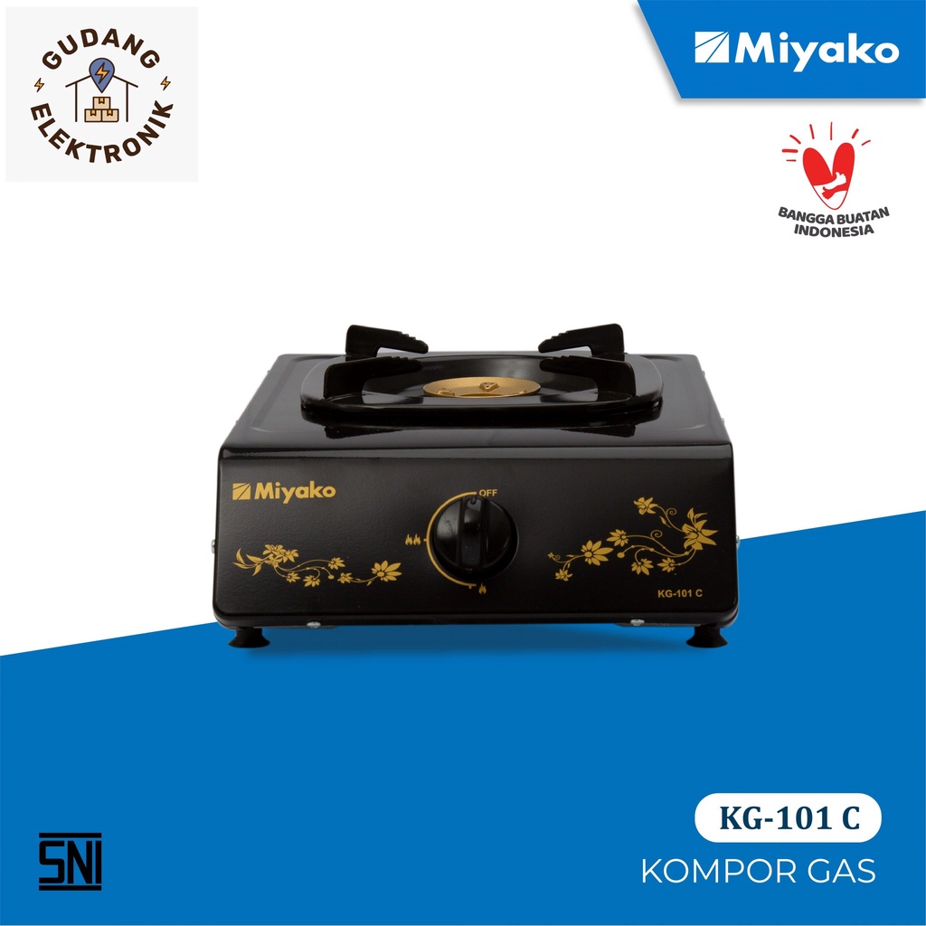 KOMPOR GAS 1 TUNGKU MURAH MIYAKO KG 11 C / KOMPOR 1 TUNGKU / KOMPOR SATU TUNGKU