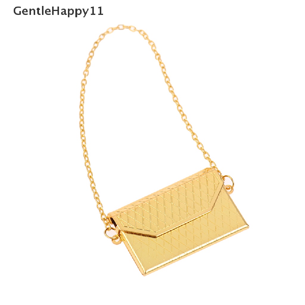 Gentlehappy1per12boneka Handbag Lady metal Tas Dompet Aksesoris Rumah Boneka Mainan Anak id