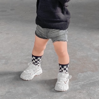 Lemoolen - Checkerboard Socks Anak Premium / Kaos kaki Anak Bayi 1-5y