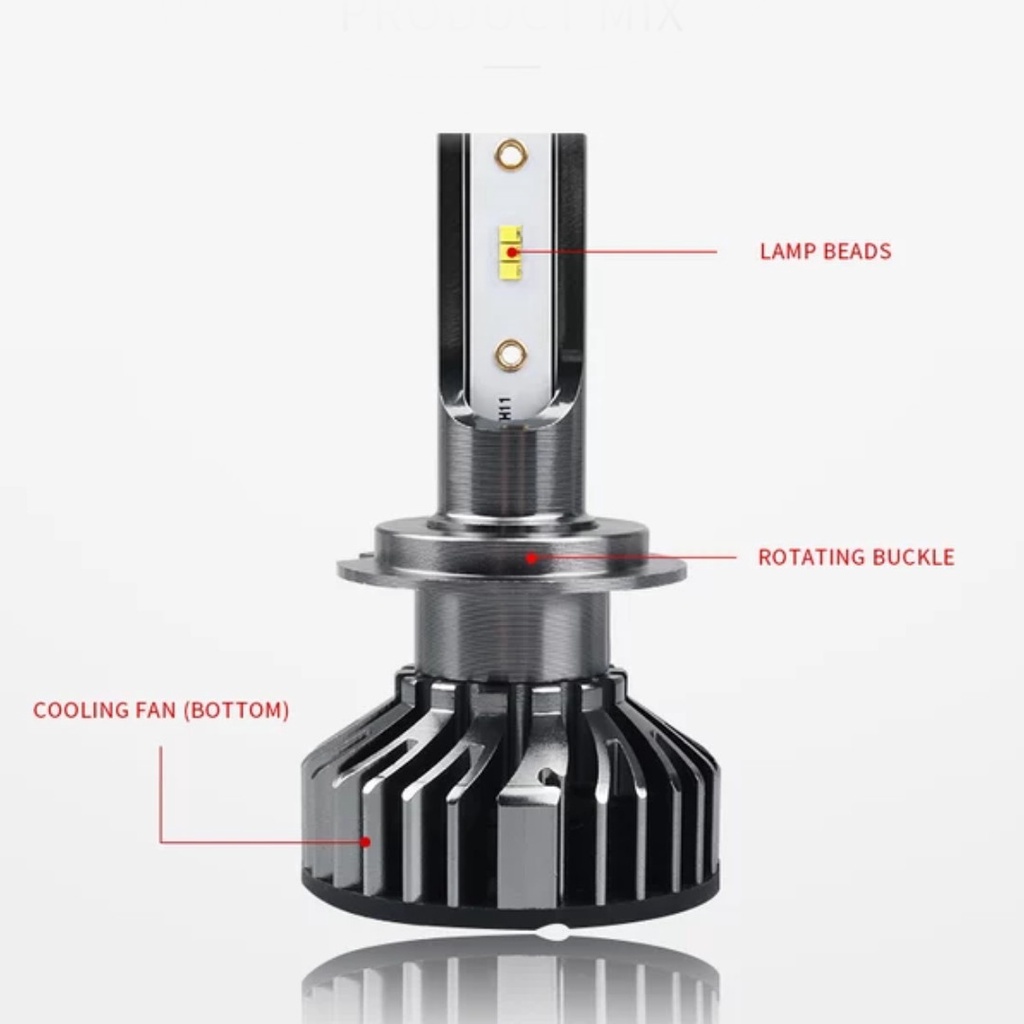 LAMPU LED MOBIL F2 H4 H11 H16 H1 H7 HB3 HB4 9005 9006 HIR2 H27