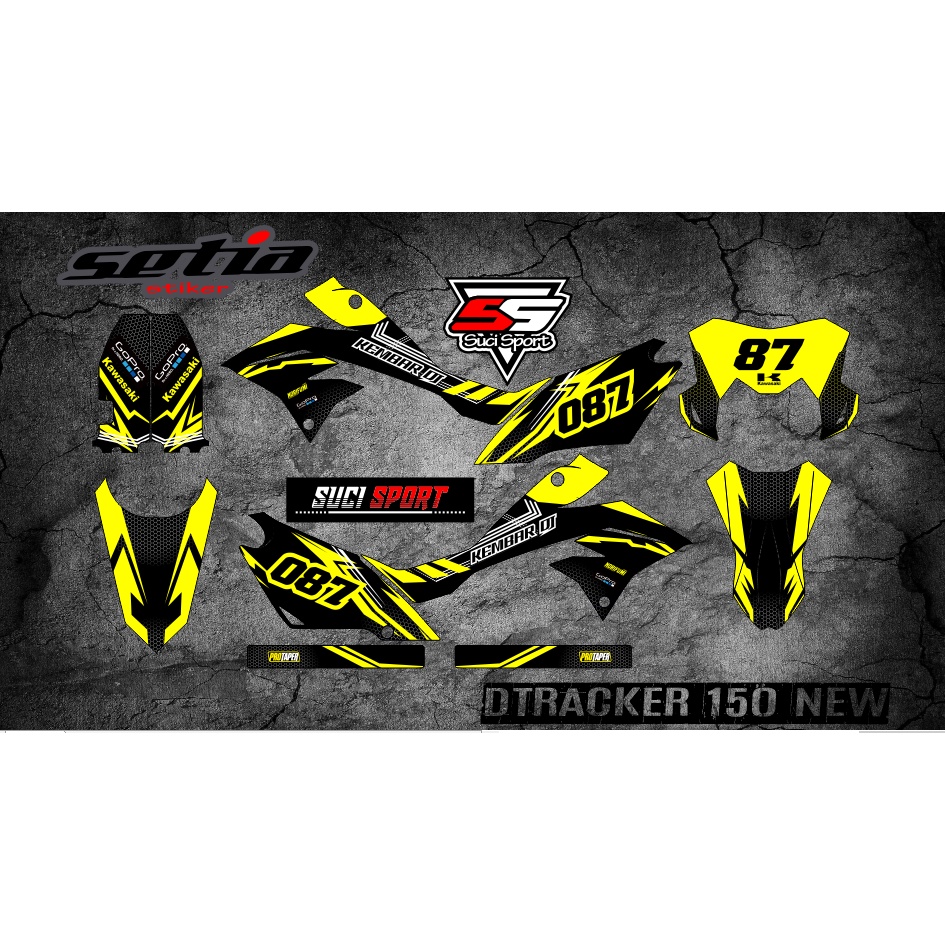 DECAL STIKER STRIPING DTRACKER 150 NEW, SE, EKSTRIM FULL BODY  (CODE 4)