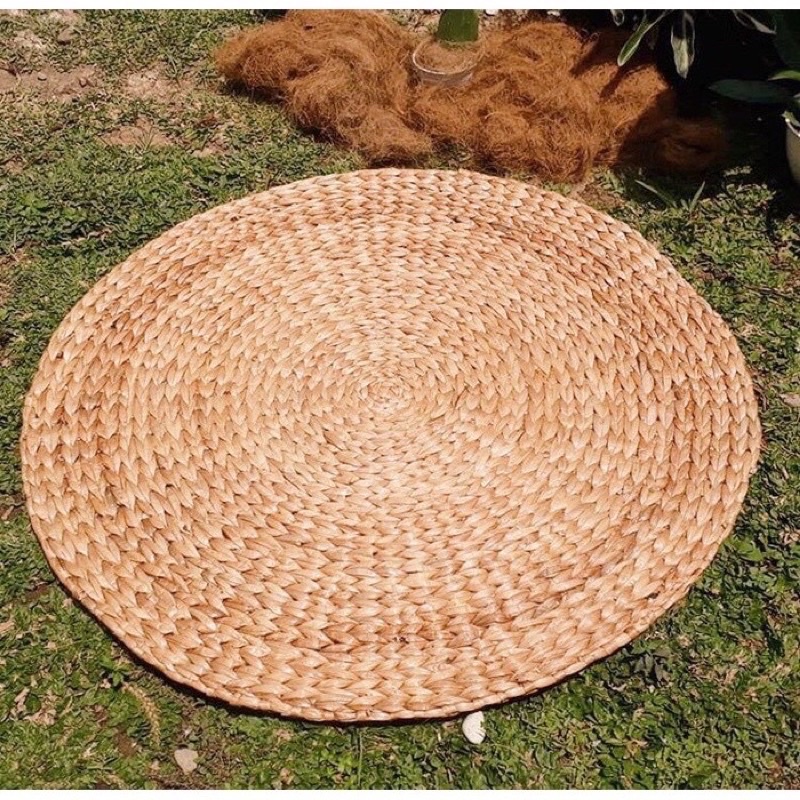 Tikar Enceng gondok Bulat Diameter 200cm