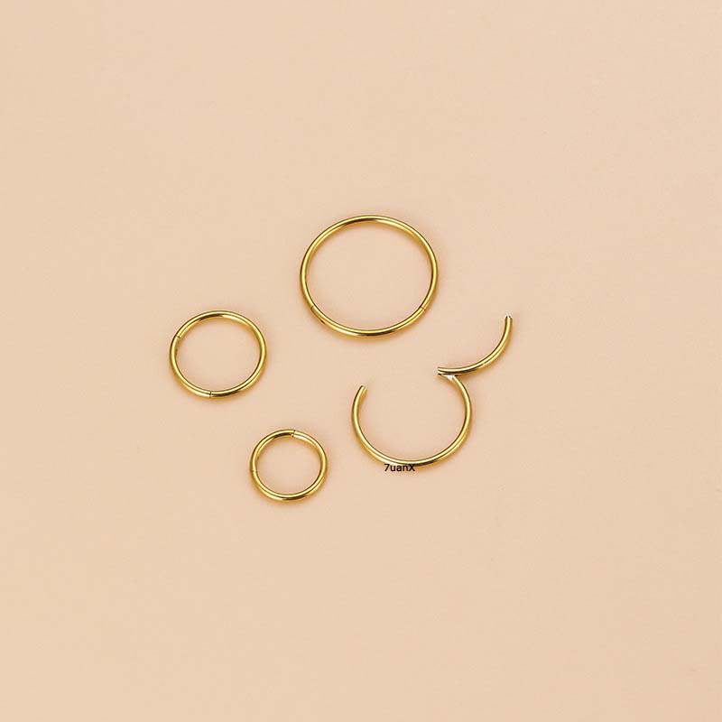 1pc Anting Tindik Hidung / Bibir / Tubuh Bahan Stainless Steel Ukuran 6-12mm Untuk Pria / Wanita