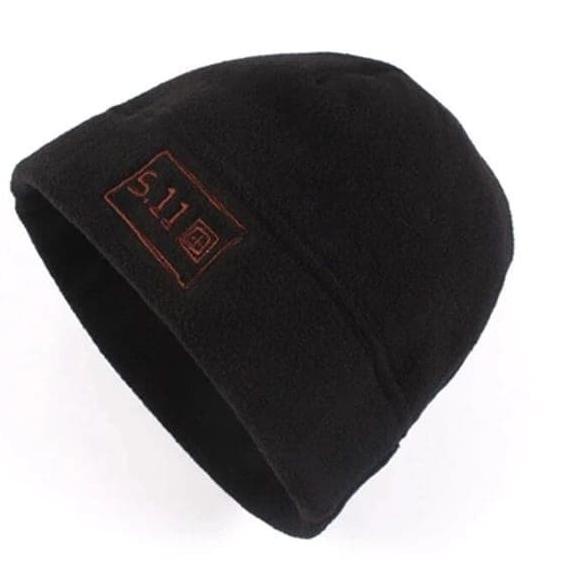 Topi Kupluk 5.11 Import; Tutup Kepala Kerpus Gunung Hangat 511 Boonie - Hitam