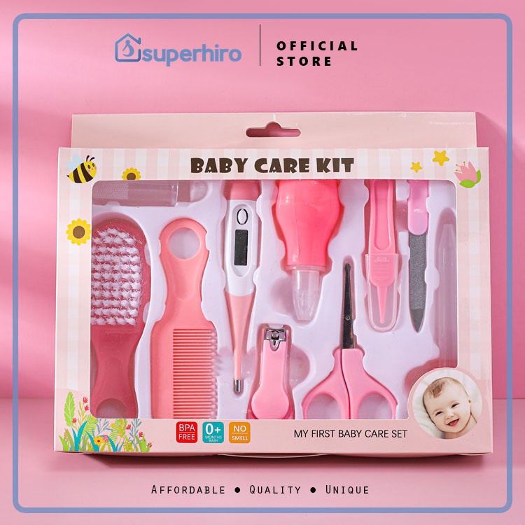 Care Kit Baby New Born Clipper Sisir Termometer Set Hampers Lahiran