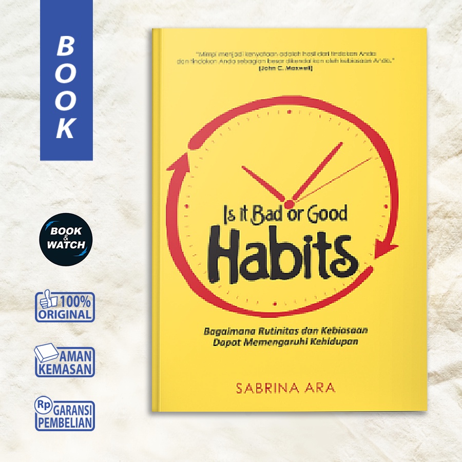 Buku Psikologi Pengembangan Diri Is It Bad Or Good Habits Motivasi Self Improvement - Original Syalm