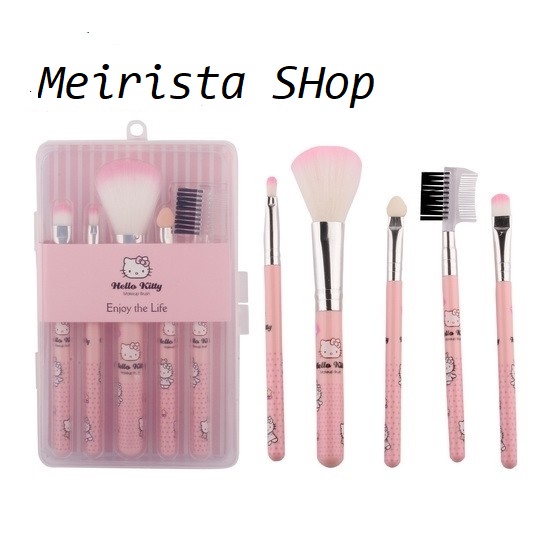 Paket Alat Makeup Hello Kitty/Peralatan Make Up/Brush Make Up