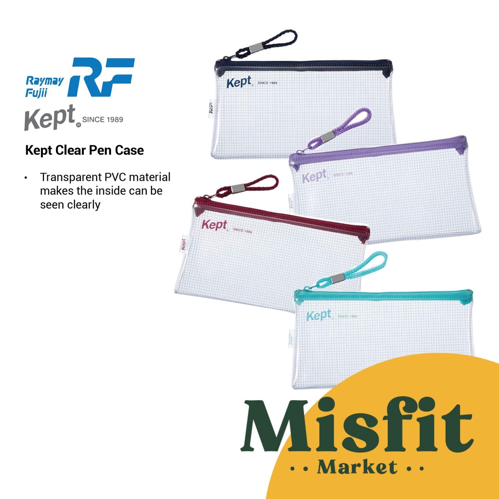 

RAYMAY KEPT CLEAR PEN CASE POUCH BENING MAKE UP KOSMETIK TEMPAT PENSIL