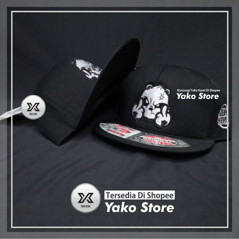 Topi Panda jaritengah/ 121/ hitam/ Topi Surfing/ Topi Snapback / Topi  Anime/ Topi Hip Hop/ Yako Sto