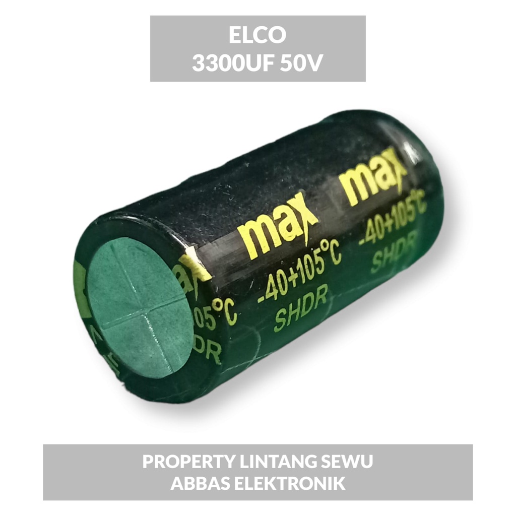 ELCO ELKO 3300 UF 50V 3300 MIKRO 50 VOLT