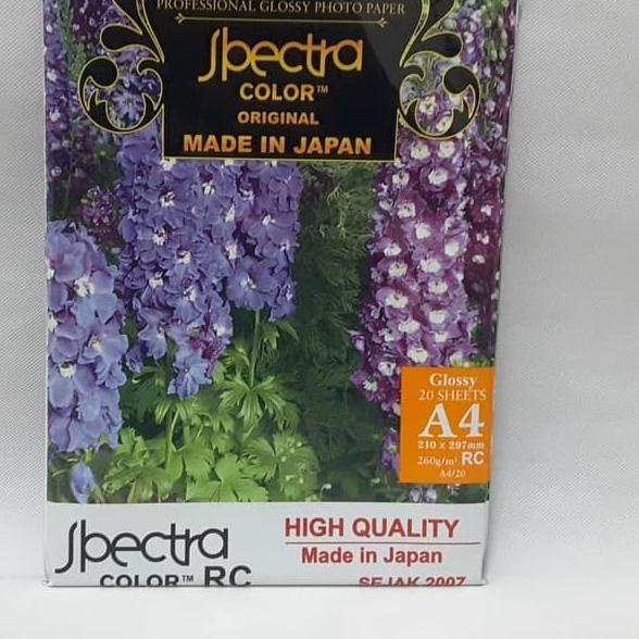 

kertas foto paper glossy 260 gram spectra