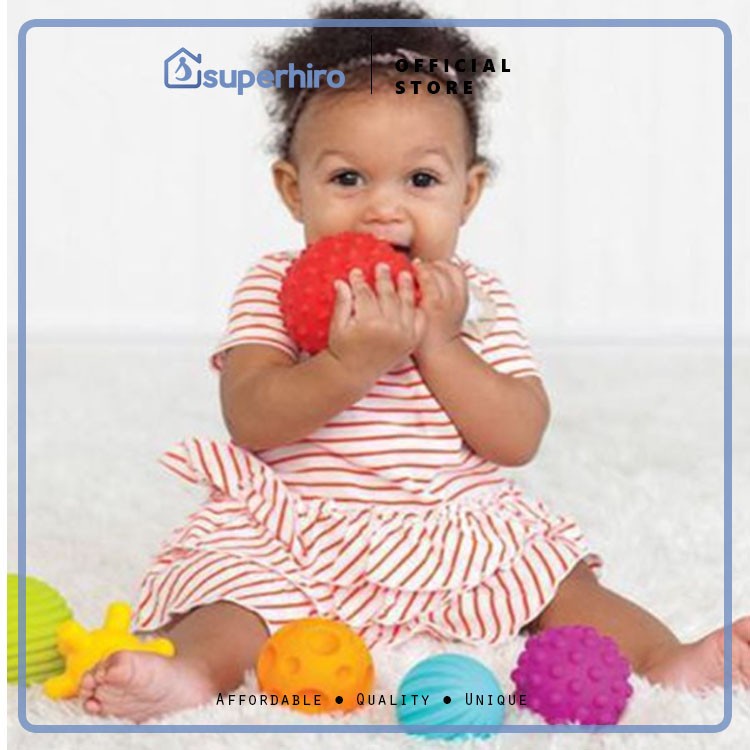 Soft Ball Baby Mainan Paket Bola Sensory Sensorik Bayi Teether