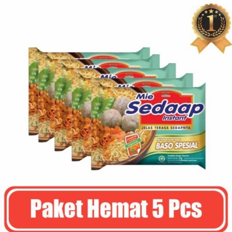 

Mie Sedaap Baso paket isi 5 bungkus