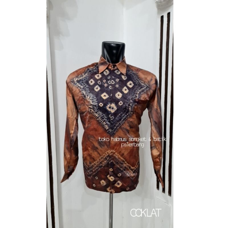 KEMEJA PRIA JUMPUTAN PALEMBANG HANDMADE SUTRA SILK