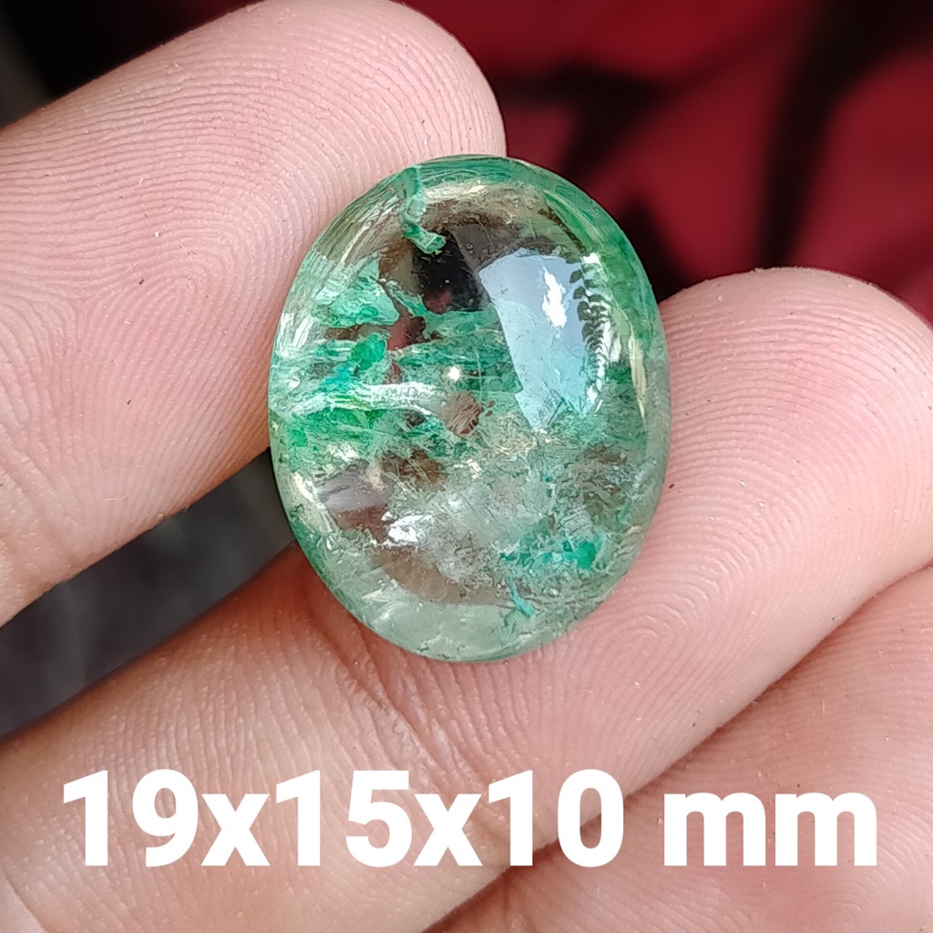 BATU LANGKA KECUBUNG KARANG HIJAU NATURAL bukan ruby wulung bacan akik zamrud katilayu cincin pria w