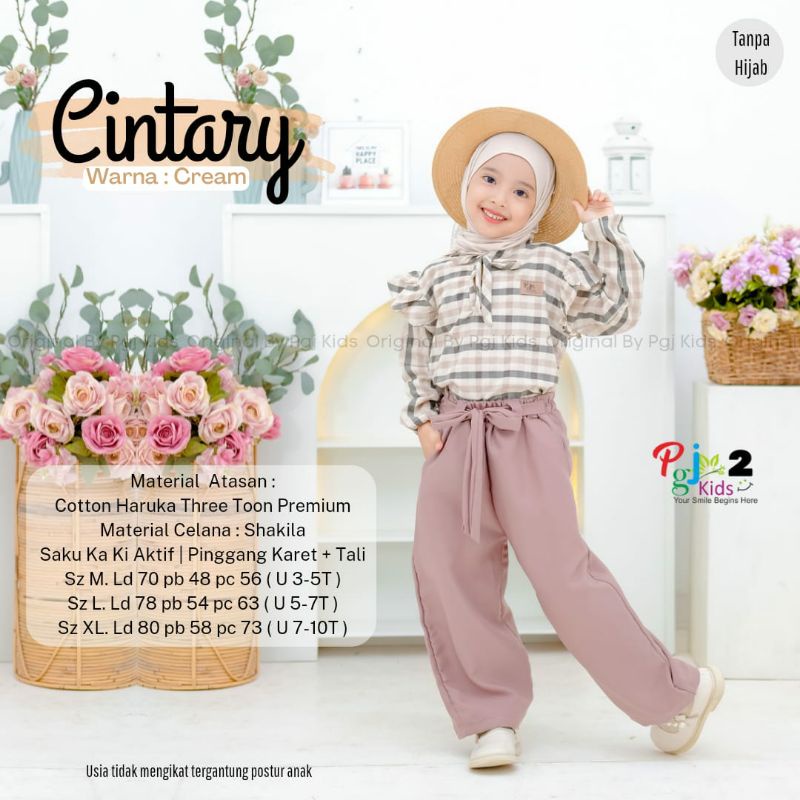 CINTARY SET ORI PGJ KIDS • Setelan Anak Perempuan