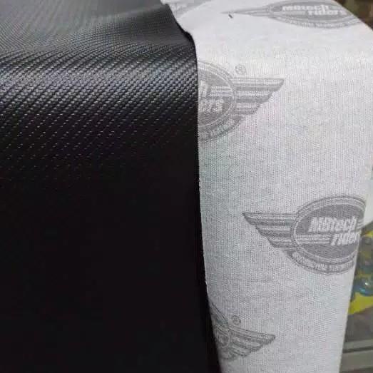 Kulit Jok Karbon MBtech Sarung Jok Motor Beat Mio Vario Vega Jupiter - Karbon Hitam