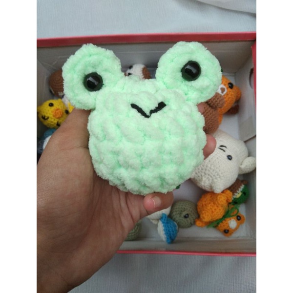 BONEKA RAJUT PLUSHIE FROG READY 1 PCS