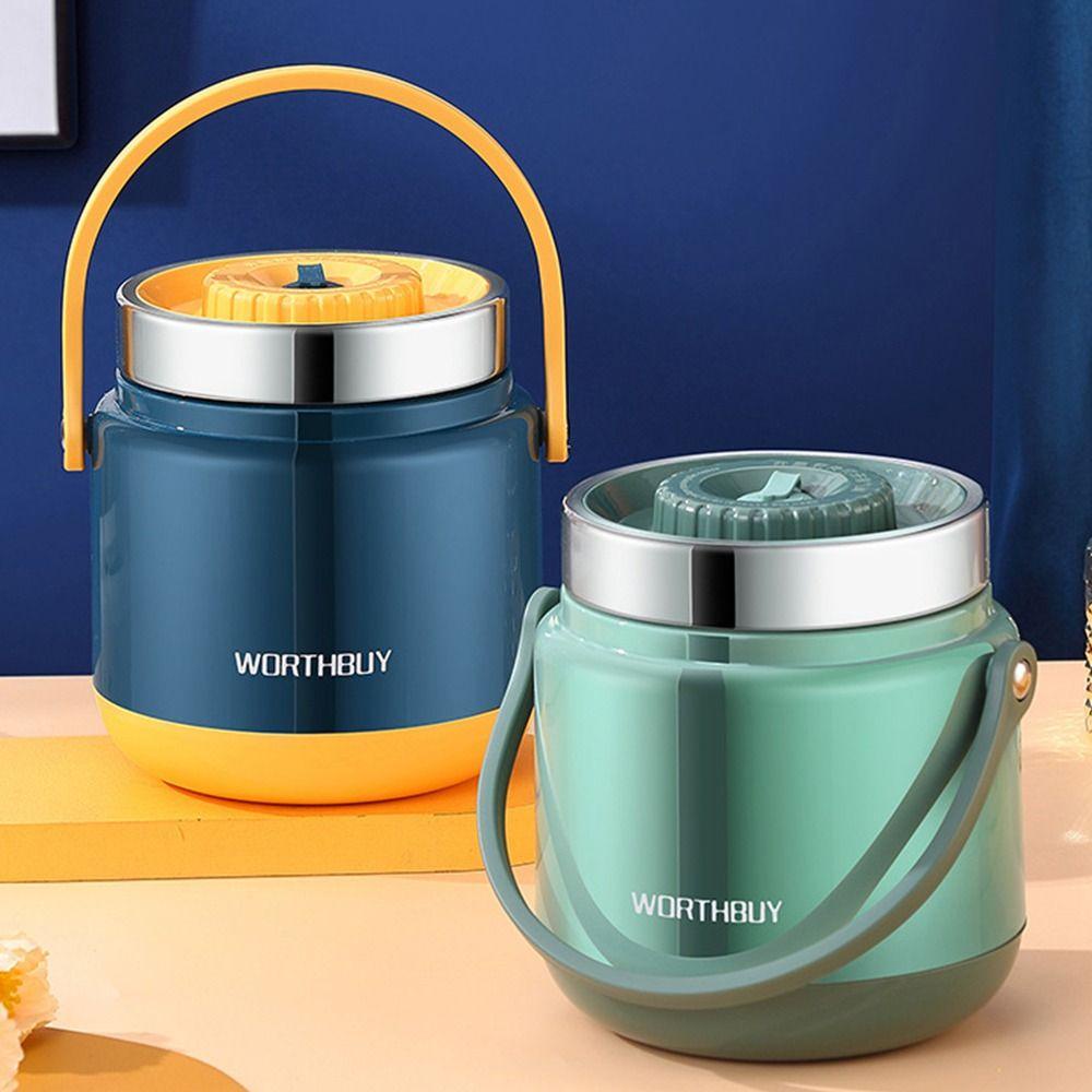Top Lunch Box Kotak Bubur Portable Untuk Pelajar Pekerja Kantor Wadah Makanan