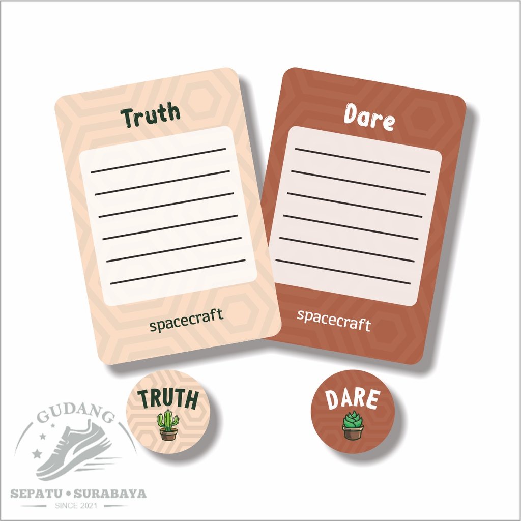 READY SIAP KIRIM  - [Edisi 1] Kartu Permainan Truth Or Dare [ ToD ] Plant Edition - Spacecraft