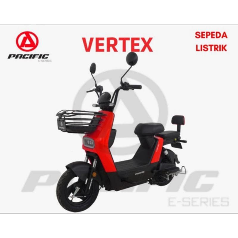 SEPEDA LISTRIK E-BIKE PACIFIC VERTEX GARANSI RESMI + SEPEDA LISTRIK DEWASA , sepeda listrik murah