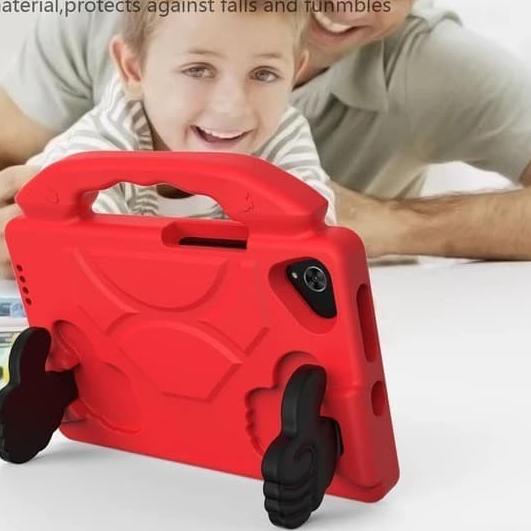 Samsung Tab A8 A 8 inch 2019 T295 Case Cover Anak Kids Lucu soft - Merah