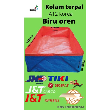kolam terpal 200x100x100 a12 korea