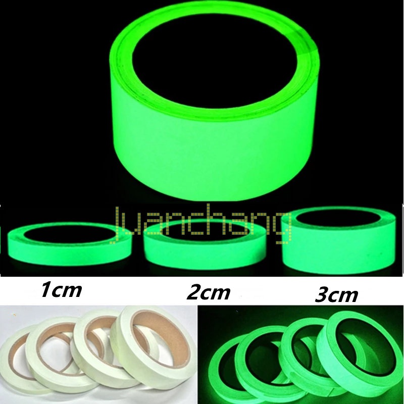 Tape Perekat Glow In The Dark Warna Hijau Gelap Untuk Dekorasi Rumah