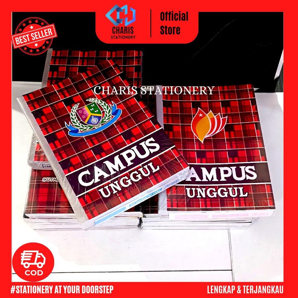 

CHARIS STATIONERY - Buku Tulis Campus UNGGUL Isi 36 Lembar (10 Buku/Pak)