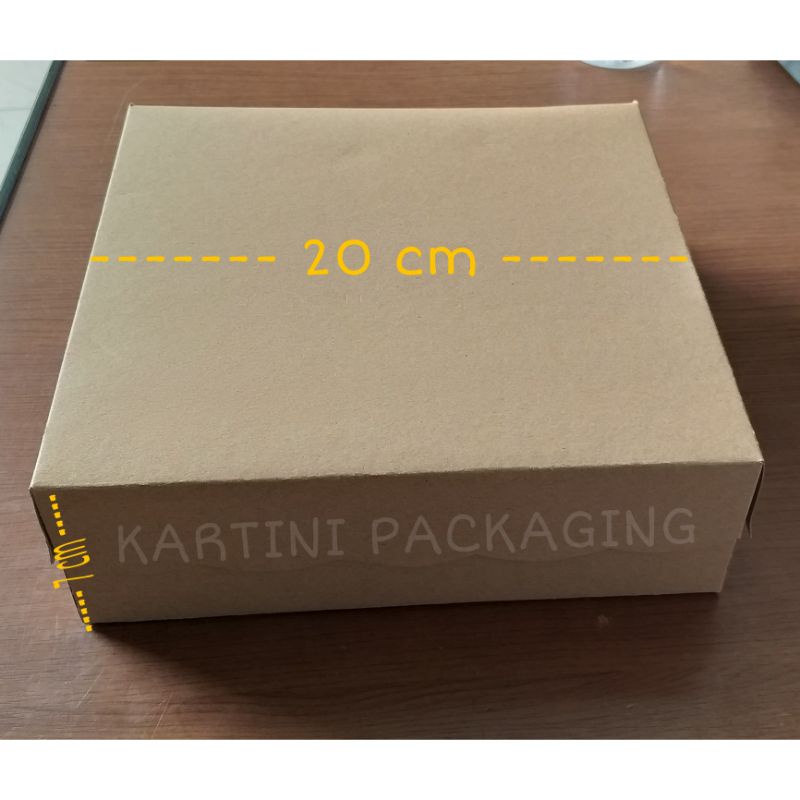 

kotak nasi KRAFT / dus nasi R10k 20x20 KRAFT