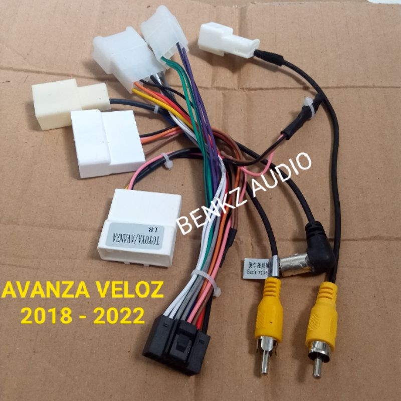 Soket HU android PNP Avanza Veloz 2018 2019 up Full set