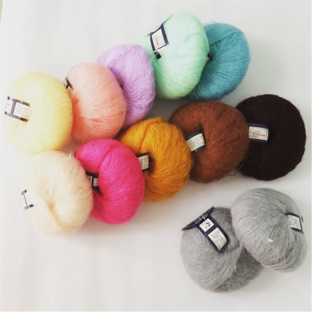 Benang Rajut Bulu Halus Import Mohair