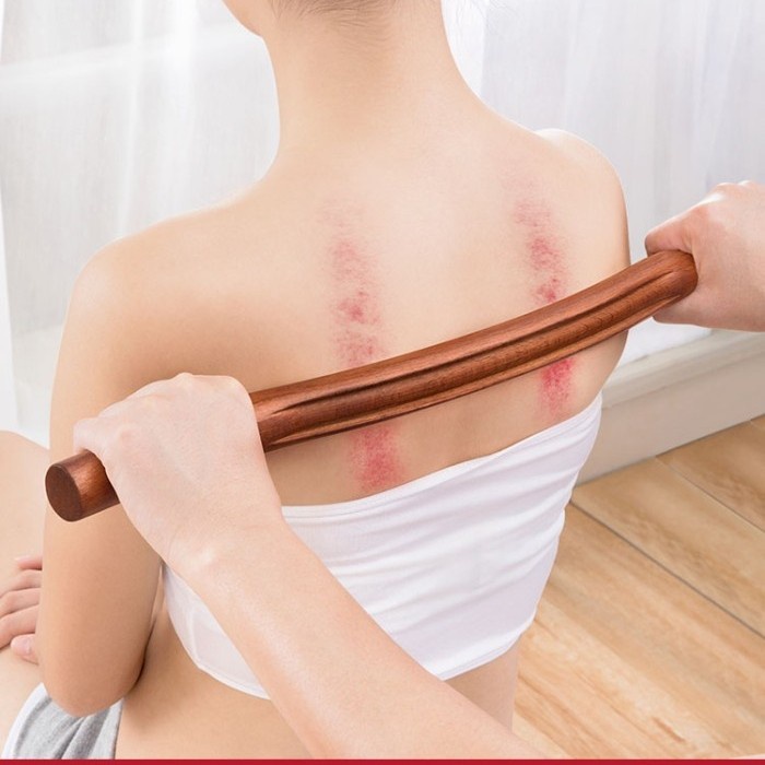 KAYU PIJAT DAN KEROK MULTIFUNGSI WOODEN GUASHA SCRAPING STICK MASSAGE