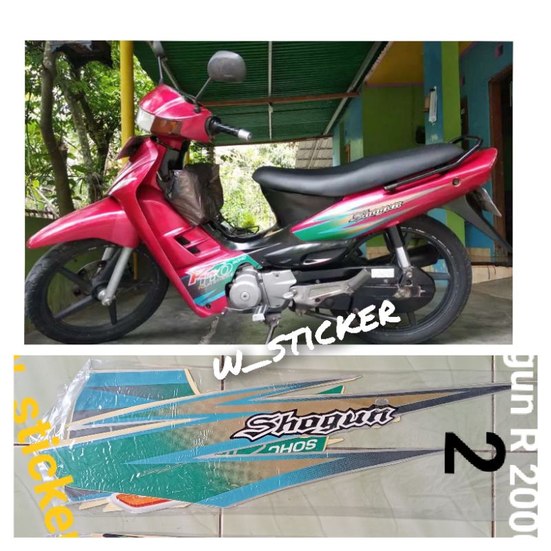 Striping Lis Suzuki Shogun Kebo 2000 Merah