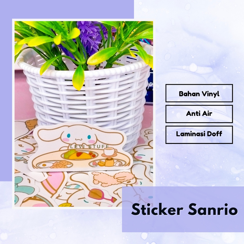 

Sticker Sanrio Vinyl Anti Air Doff / Hello Kitty / Cinnamo Roll / Sticker Kawai / Cute / Imut / Lucu / Tumblr / Gift / Buku