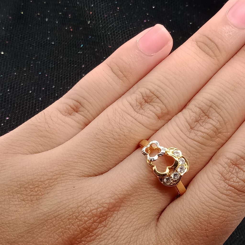 Cincin emas 17K - 2.25 gr kadar 750 - 3855